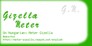 gizella meter business card